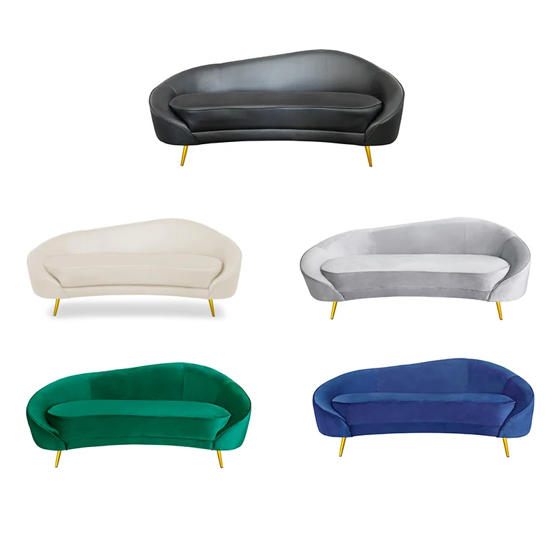 Arabic living room sofas sectionals loveseats yellow Nordic Modern fabric sofa