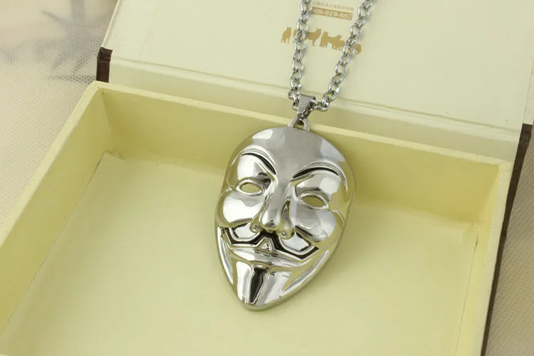 V-Vendor  Pendant Stainless Steel Link Chain Personalized Hip Hop Necklace
