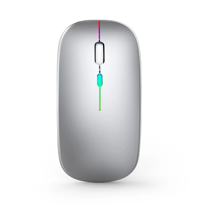 
Colorful luminescent mute charging dual-mode mouse Bluetooth 5.0 wireless mouse USB2.4G wireless 