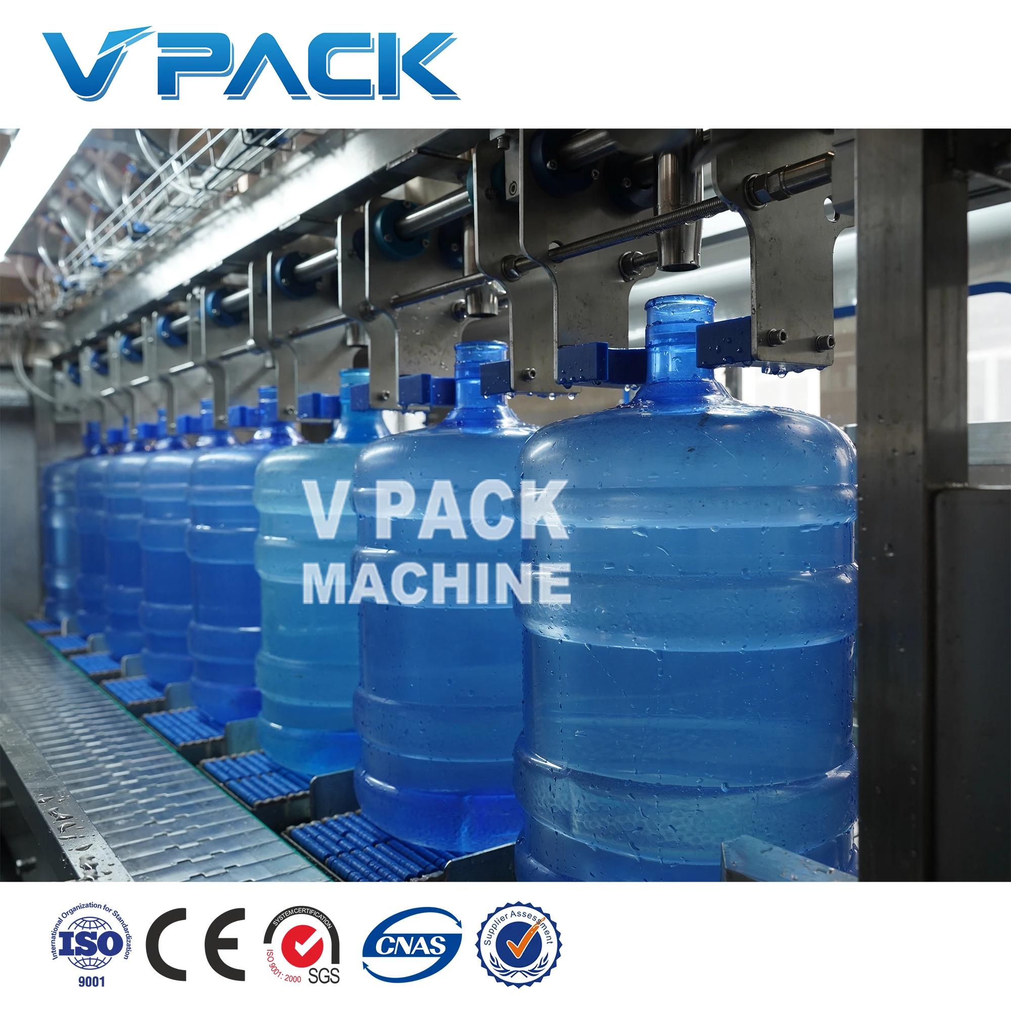 5 Gallon bottle water filling machine/ Outside bottle washing and rinsing machine/ Multi-row inside rinsing filling capping