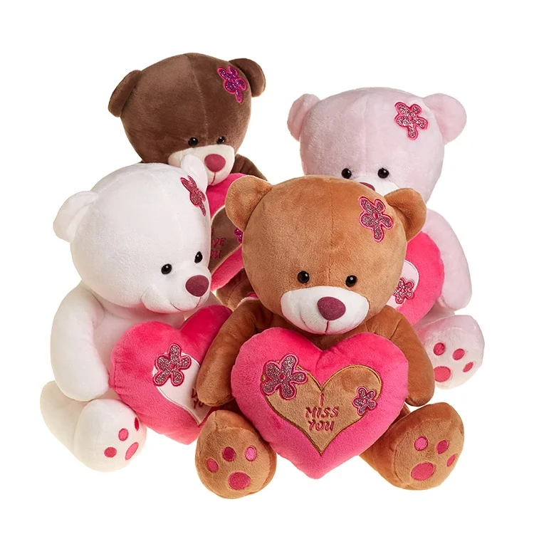 Wholesale buy valentines teddy bears i love you teddy bear plush toy with red heart