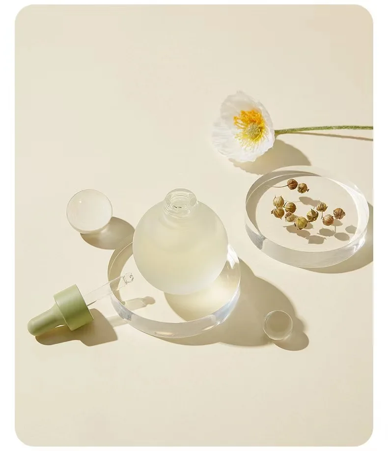 30ml spherical bottle small bulb transparent dropper bottle for essential oil and essence