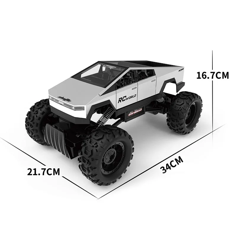 Wholesale New 1:14 2.4G Big Wheel RC Off Road Car Remote Control Truck Rock Crawler Toys Vehicle With Light For Children