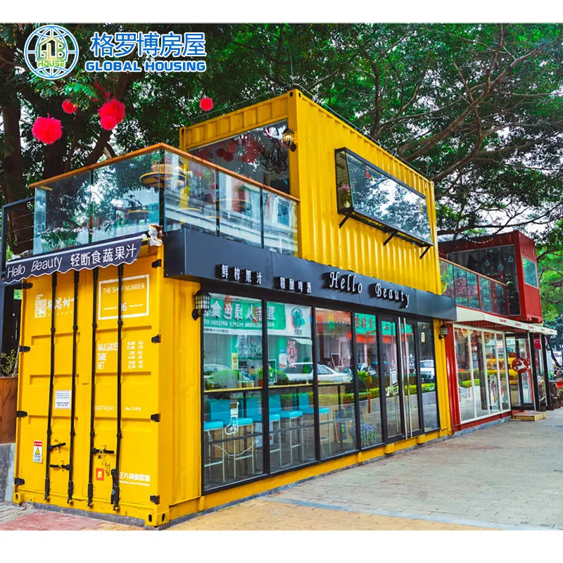 2019  latest movable prefabricated kiosk/prefabricated coffee shop /street kiosk