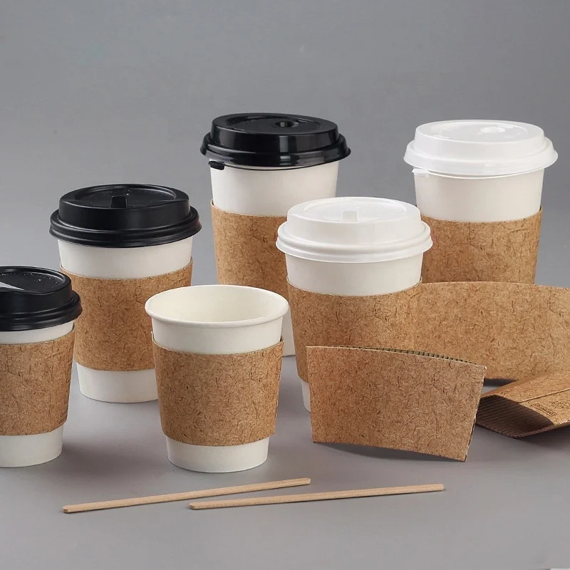 
Customized Logo Printed Paper Cup Mesin Takeaway Coffee 16 oz Double Wall Disposable Hot Drink Paper Cup 