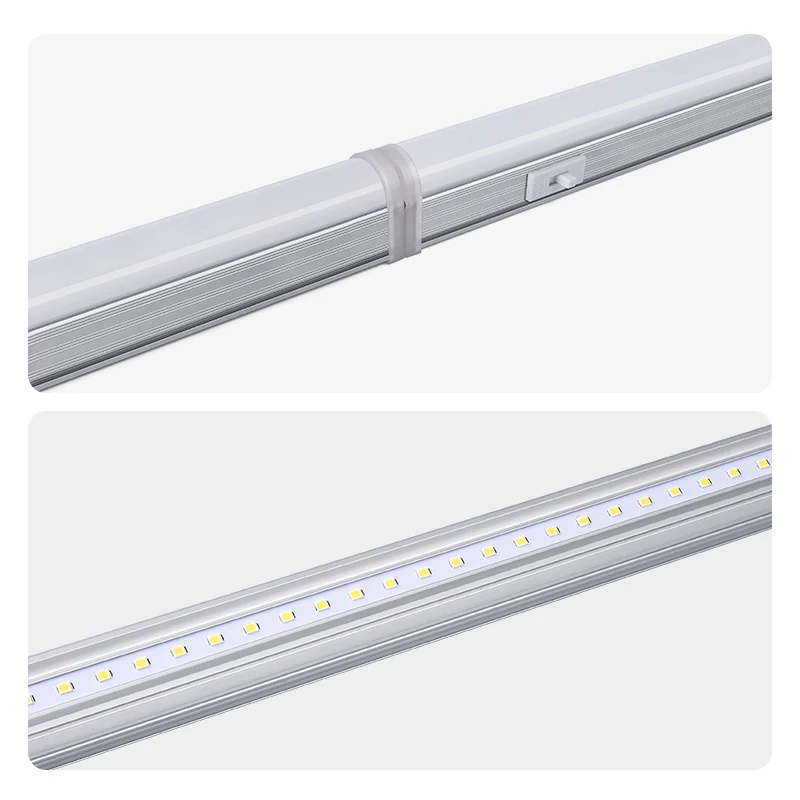 High brightness CCT Adjustable T5 TUV CE 2ft 7w 4ft 15w  120lm/W aluminum indoor warehouse led T5 integrated tube light