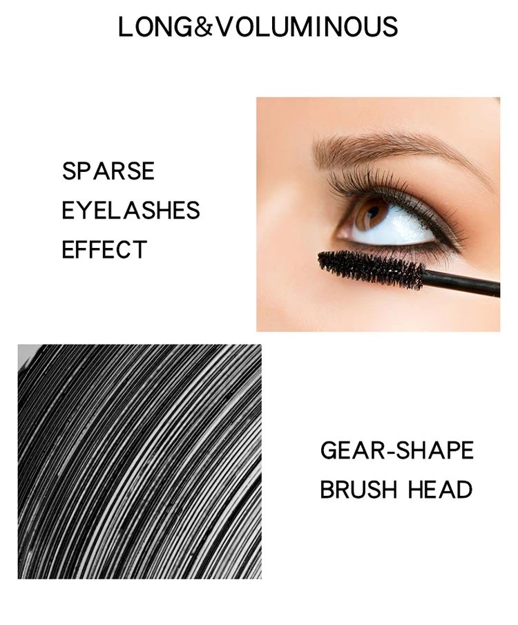 Hot-selling Long Lasting Waterproof Mascara Black Waterproof & Curl-Defining Volumizing Fiber EyeLash Mascara