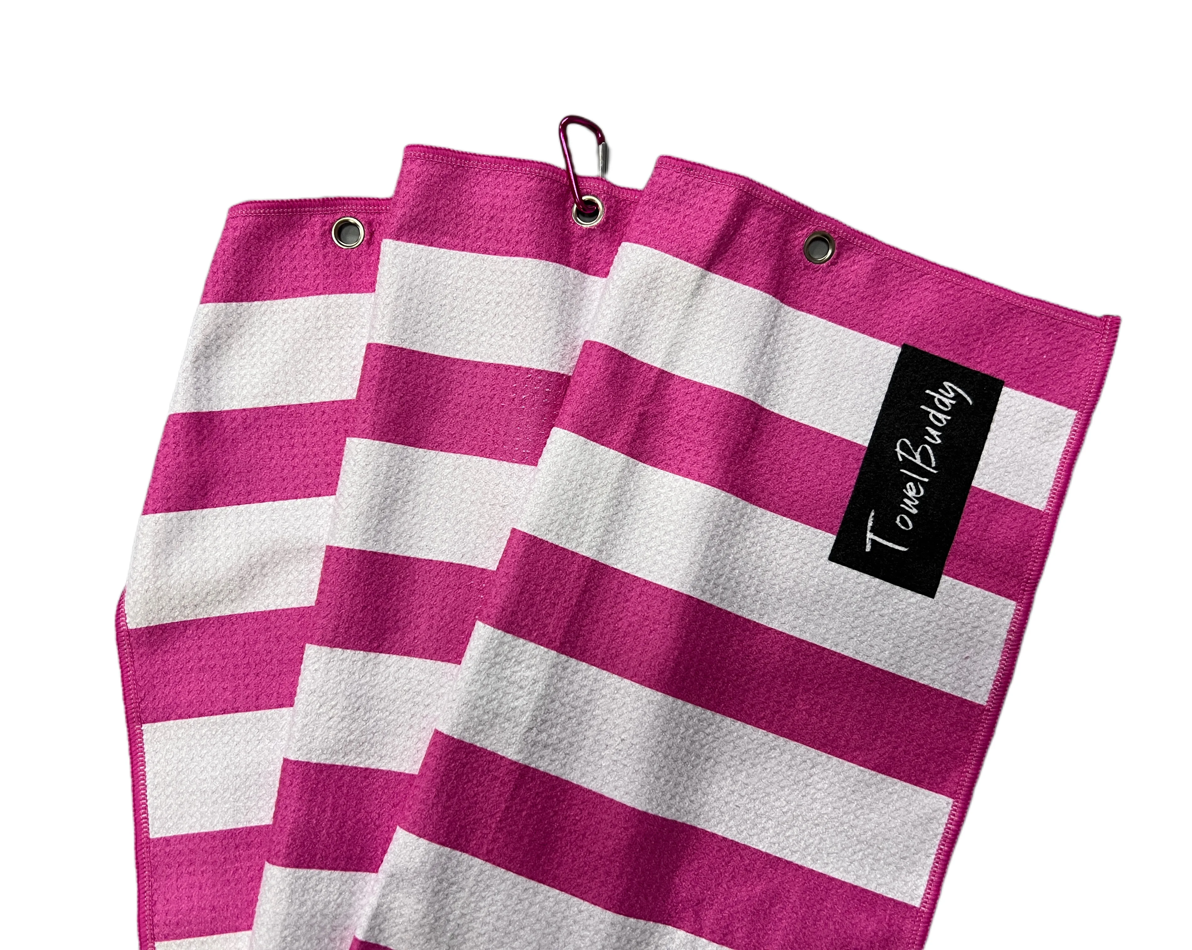 Factory Price Custom Sublimation Printed Outdoor  tri-fold Golf Towel Microfiber Waffle Weave Golf Towels