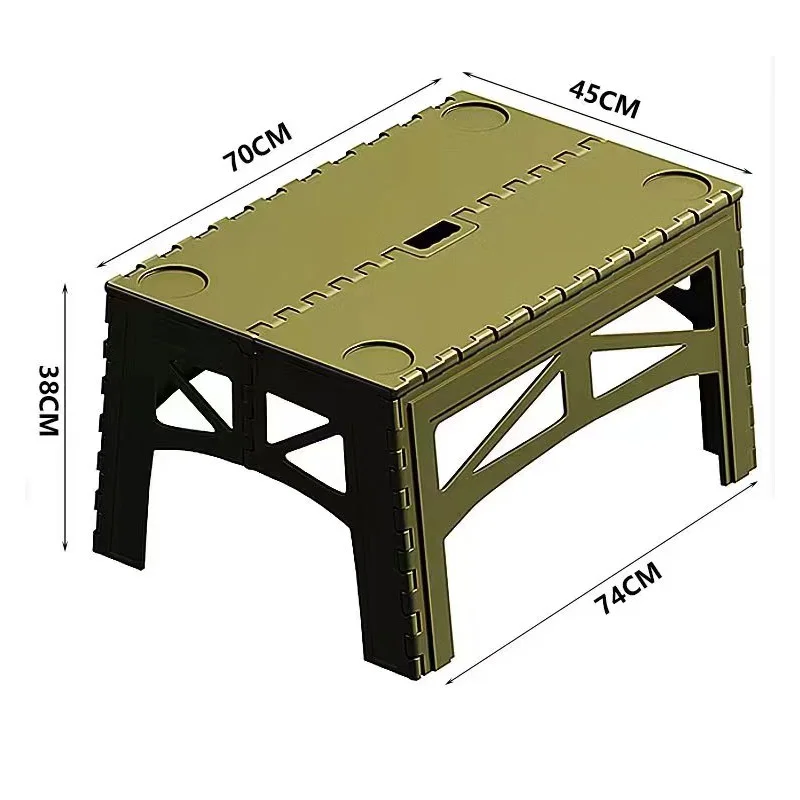 Modern Outdoor Folding Table Set Portable Plastic Camping Picnic Equipment Simple Living Room Furniture