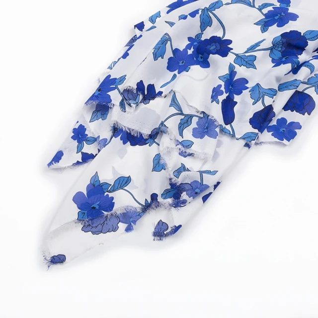 Hot Sale Cheap Factory Price 100%Tencel chiffon fabric design pleated crepe