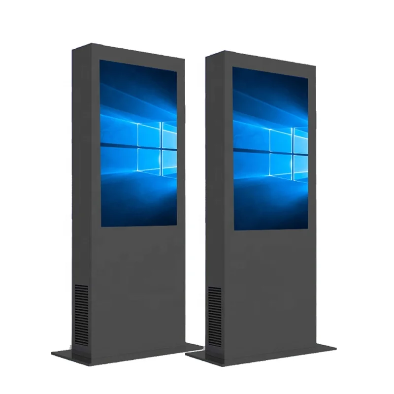 Outdoor Android Advertising LCD Display screen with 2500nits and water proof 55 inch