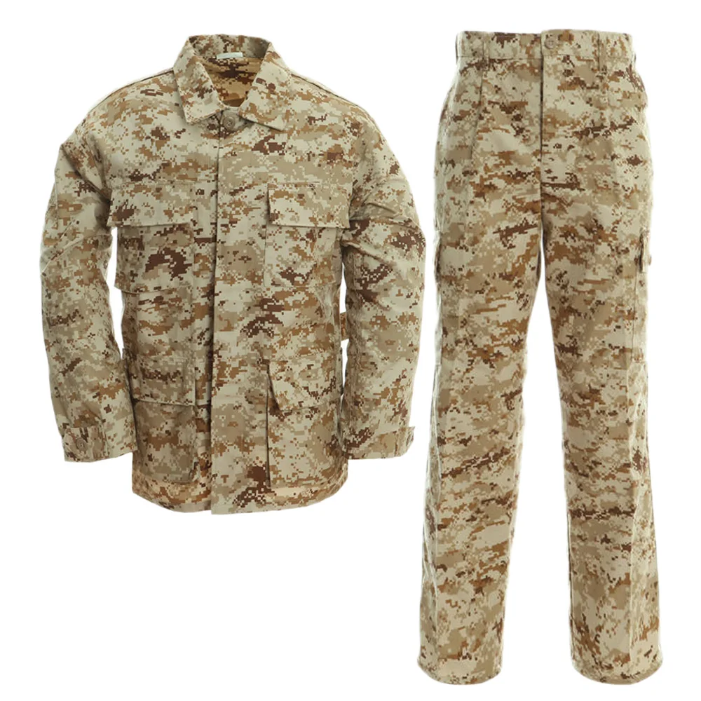 XINXING Customized BDU Combat Outfit TC 65 35 Fabric Tactical Uniform Desert Digital Camouflage BDU Uniform