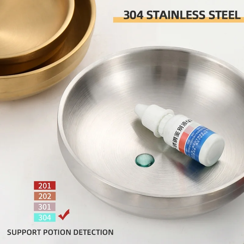 Hot Sale Sauce Dishes Stainless Steel Round Seasoning Dishes Bowls Sushi Dipping Small Dish Bowl Saucers Mini Appetizer Plates