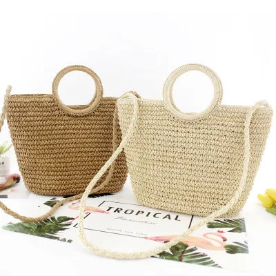 Fashion Wholesale Beach Large Capacity  Ladies Straw Tote  Bag Handbag  Women 2019