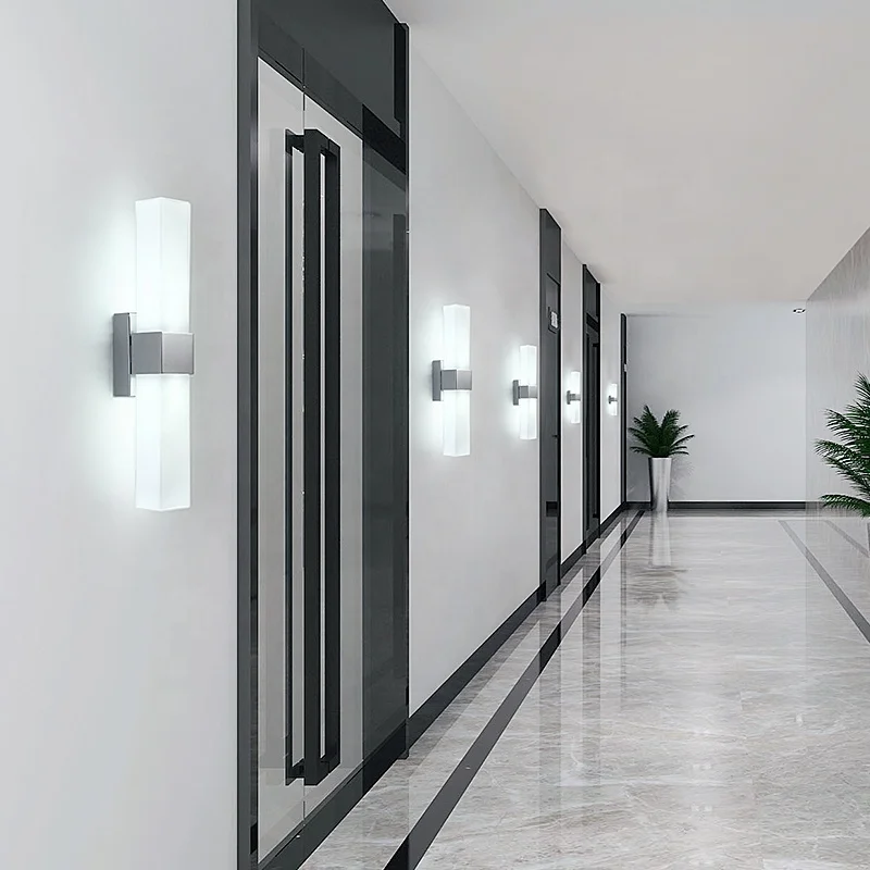 GLASS METAL WALL LAMP FIXTURES INDOOR WALL LIGHTING BEDSIDE BATHROOM VANITY WALL SCONCE