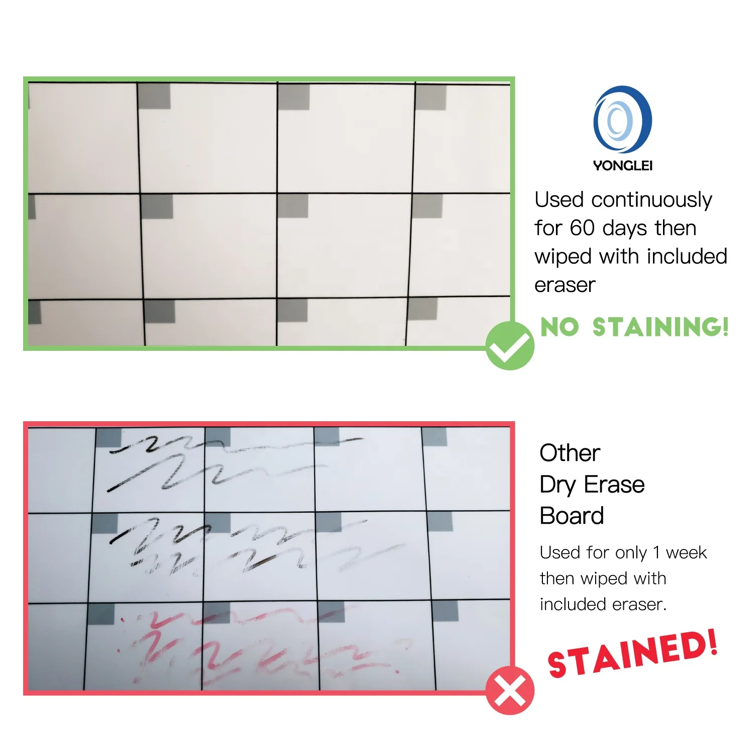 
10.4P-4 Dry erase magnetic whiteboard weekly planner magnetic board 