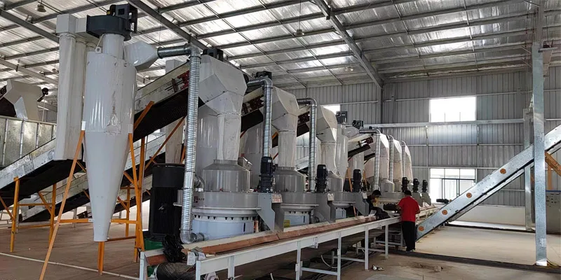 2-3ton capacity  Biomass 2-3ton capacity vertical ring die solid biomass straw wood rice husk pellet mill