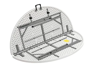 High Quality Wholesale New Design Round Foldable Folding Picnic Table Outdoor white Portable Folding Table