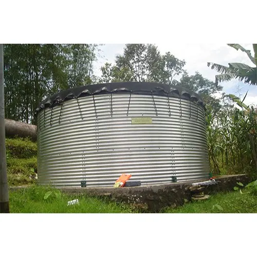 galvanized steel tank or reservoir with waterproofing membranes PVC