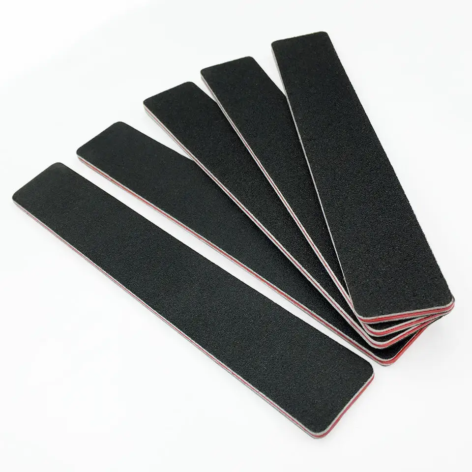 High Quality Profession wooden Sandpaper Nail File Double Side Nail File Disposable Nail File 80/100