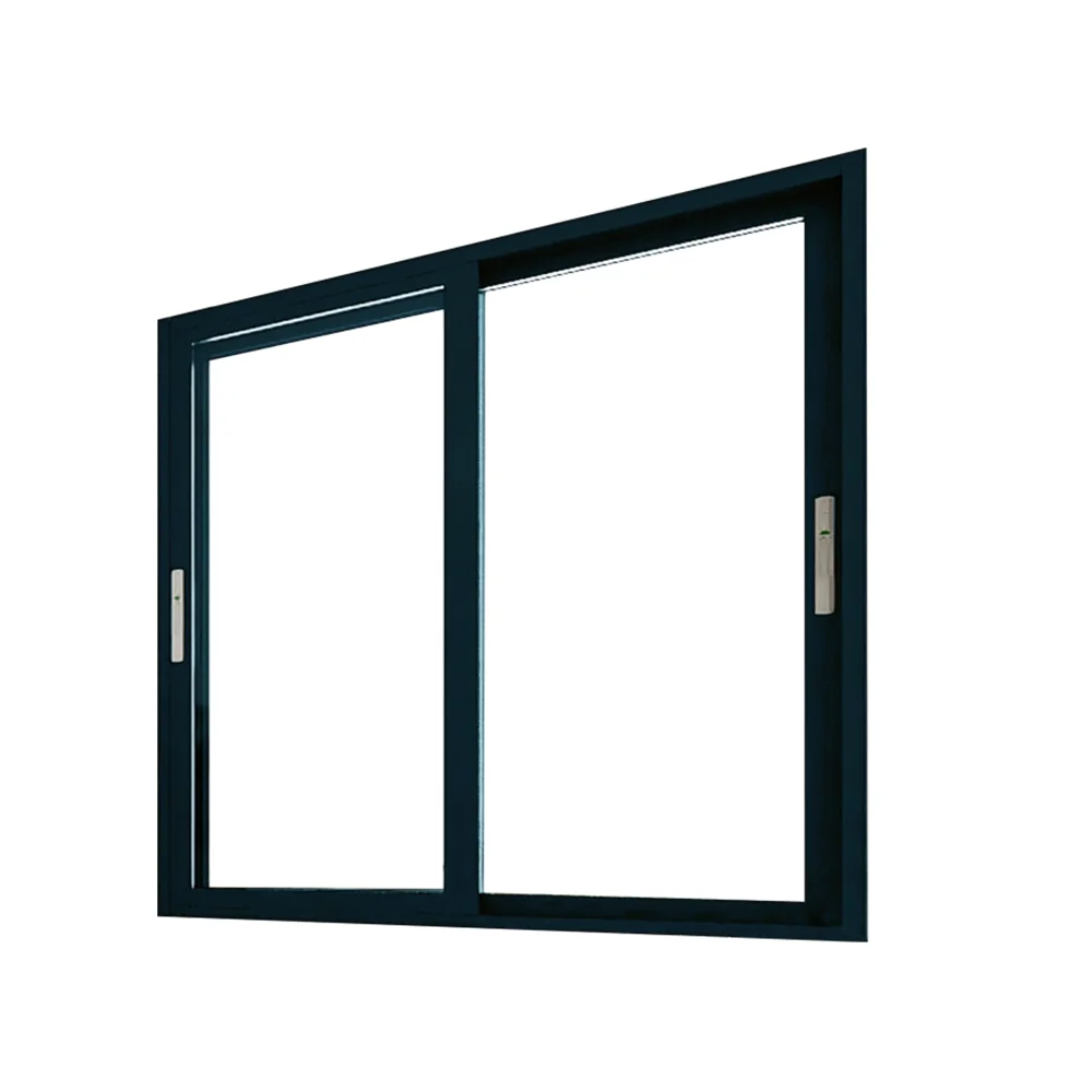 ODICK American aluminum alloy sliding window High security large double tempered glass french windows thermal break custom