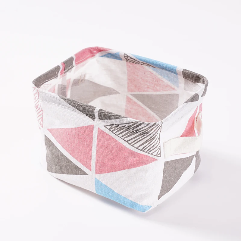 Chinese Manufacturer Small Fabric Sustainable Basket Mini Desktop Storage Basket