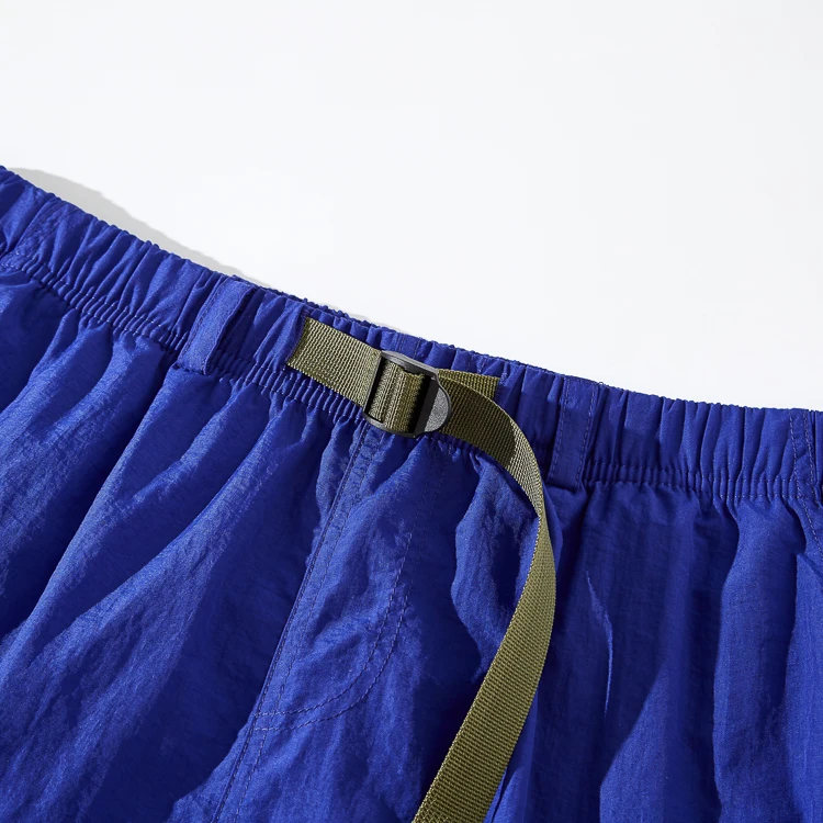 Adjustable Mens Cargo Blank Nylon Short Men Blue Custom Shorts Pants With Pockets