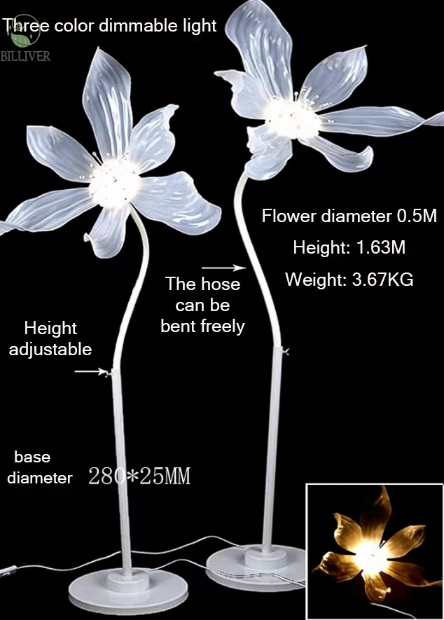 110V 220V New Acrylic Luminous artificial lotus flowers with led lights Layout Ornaments party hotel wedding event valentine