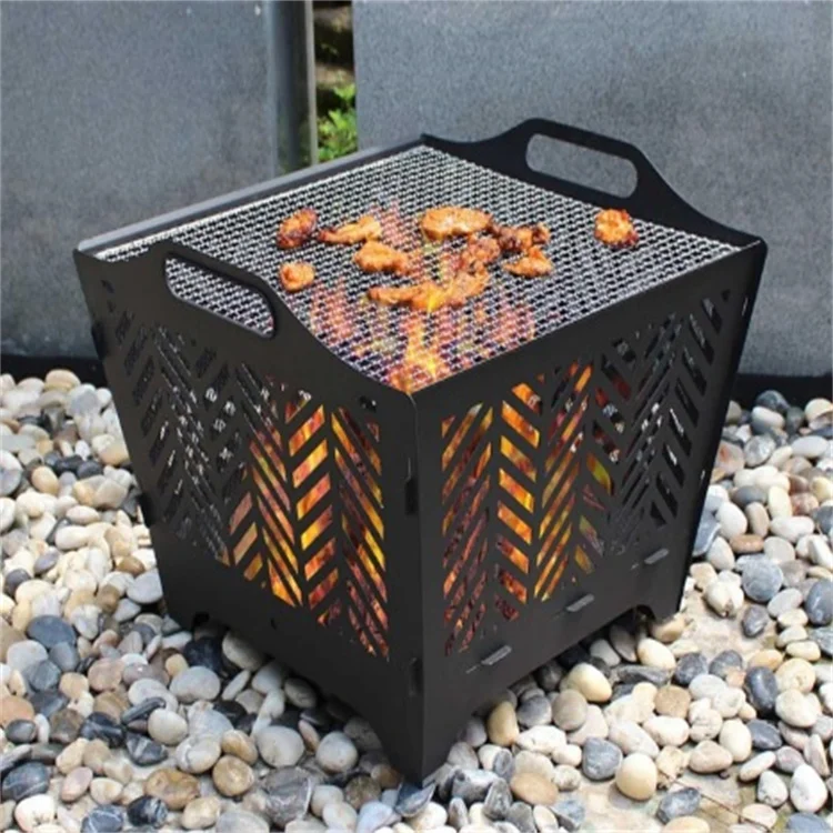 Hot Selling Outdoor Heating Camping Portable Folding Firewood Campfire Stove BBQ