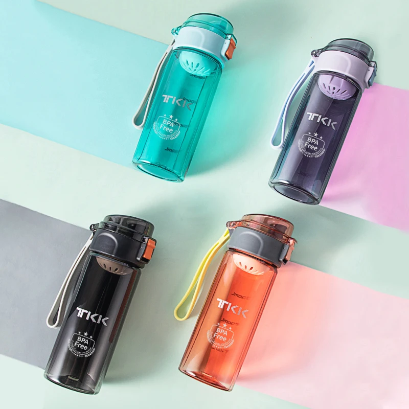 High end custom logo reusable 400ml 500ml tritan plastic water bottle for men