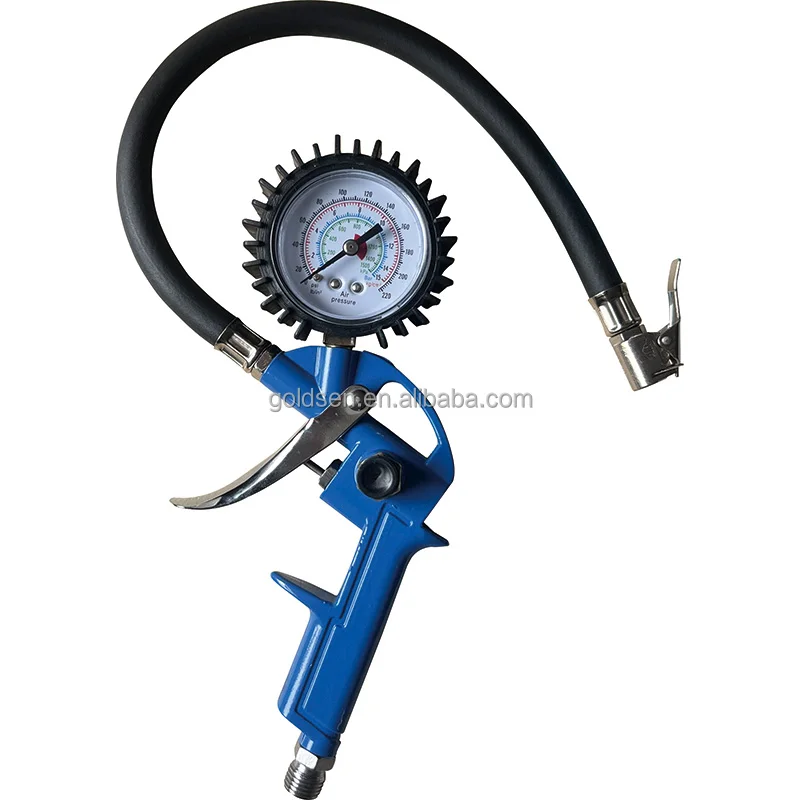 Cheap handheld car air compressor tyre air pump truck tire inflating gun with pressure gauge chuck hose dial tire inflator TG-3