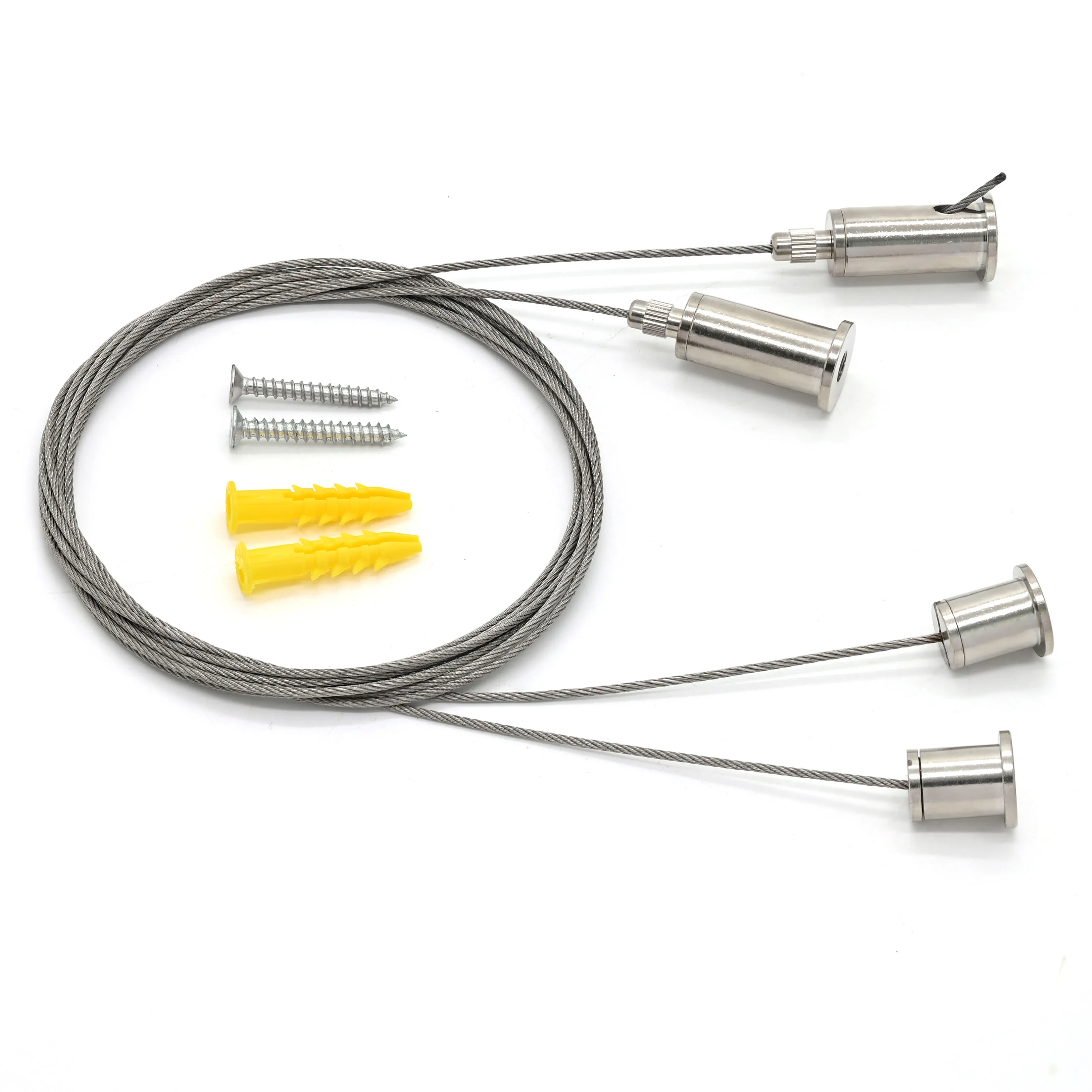 High Quality lighting hardware fittings OEM brass M6 Thread Side Exit Cable gripper cable suspension kit