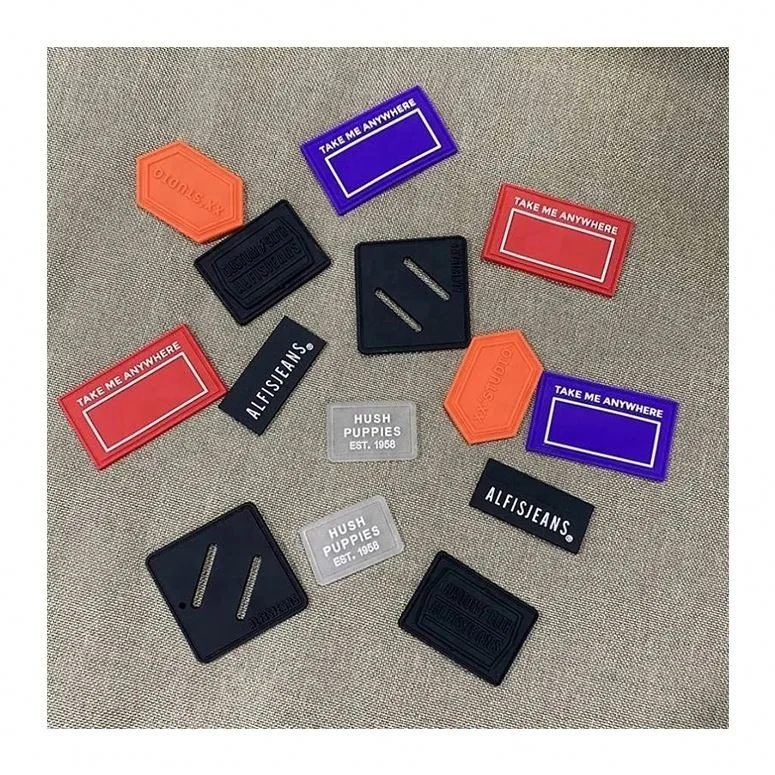 Rubber Label As Customized Swimming Products Logo Silicone Shoe Labels Soft Tag