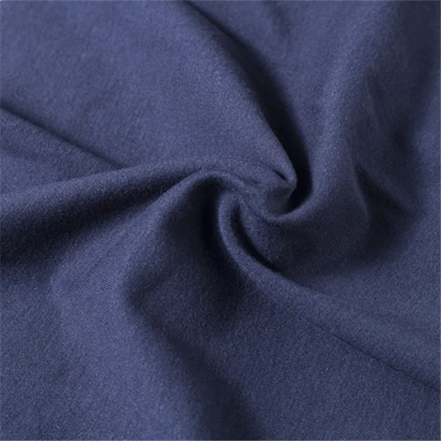 240g cotton flame retardant anti-static knitted double-sided fireproof T-shirt fabric