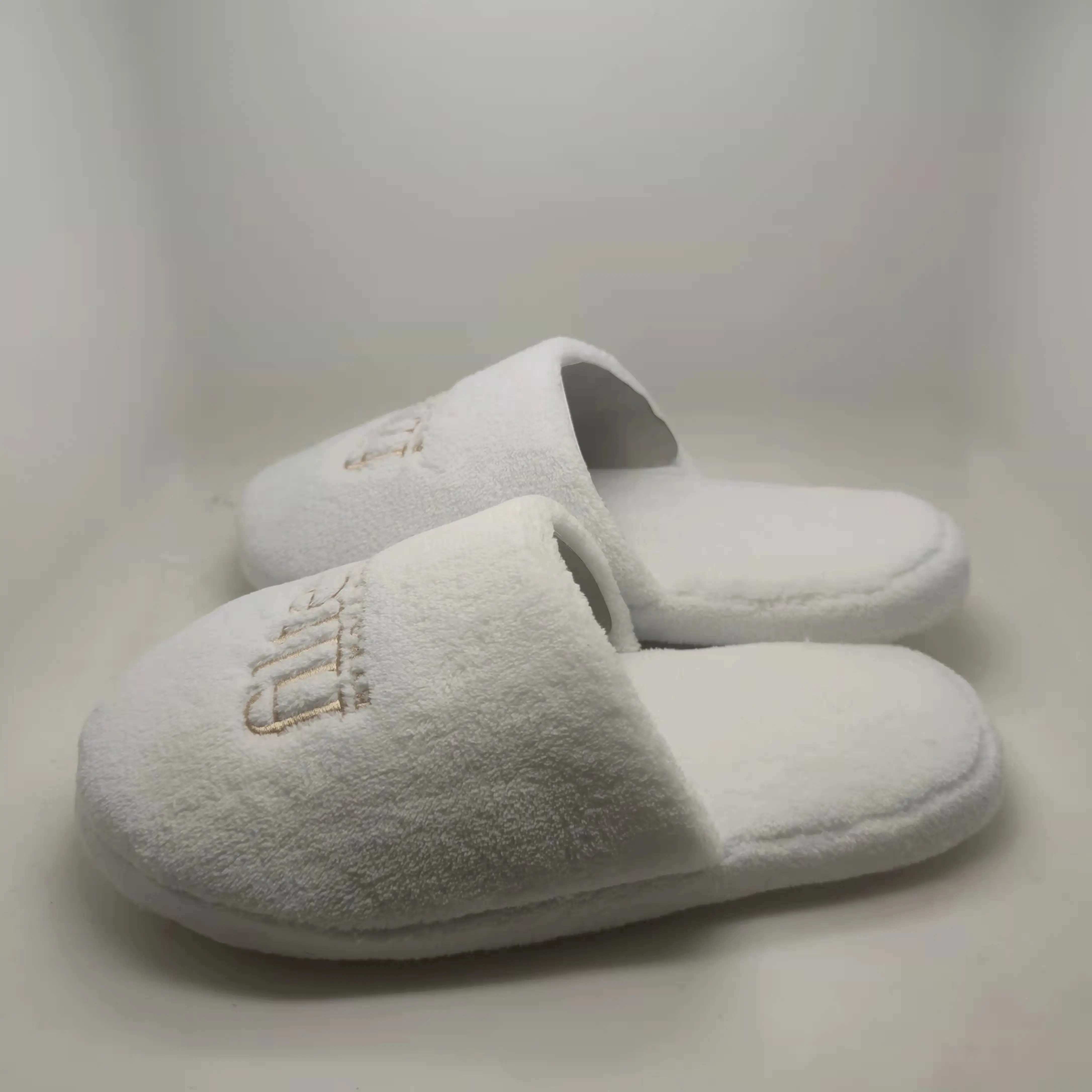 Factory Luxury Hotel Travel Spa Slipper Indoor House Slippers TPR Sole