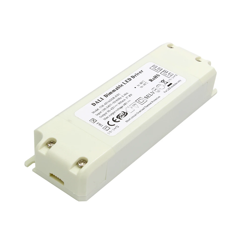 AC100 ~ 277V LED свет драйвер с CE & сертификат безопасности материала (по ограничению на использование опасных материалов в производстве Dali Диммируемый