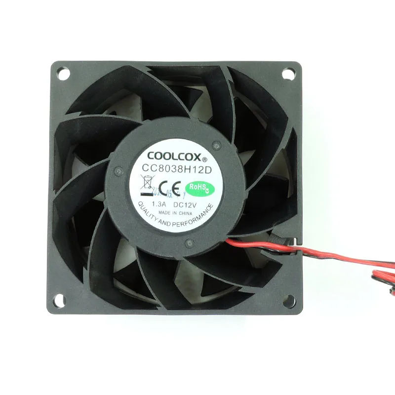 Coolcox 8038,80x80x38 мм dc осевой вентилятор, DC12V/24V 80x38mm вентилятор, Сервер вентилятор охлаждения