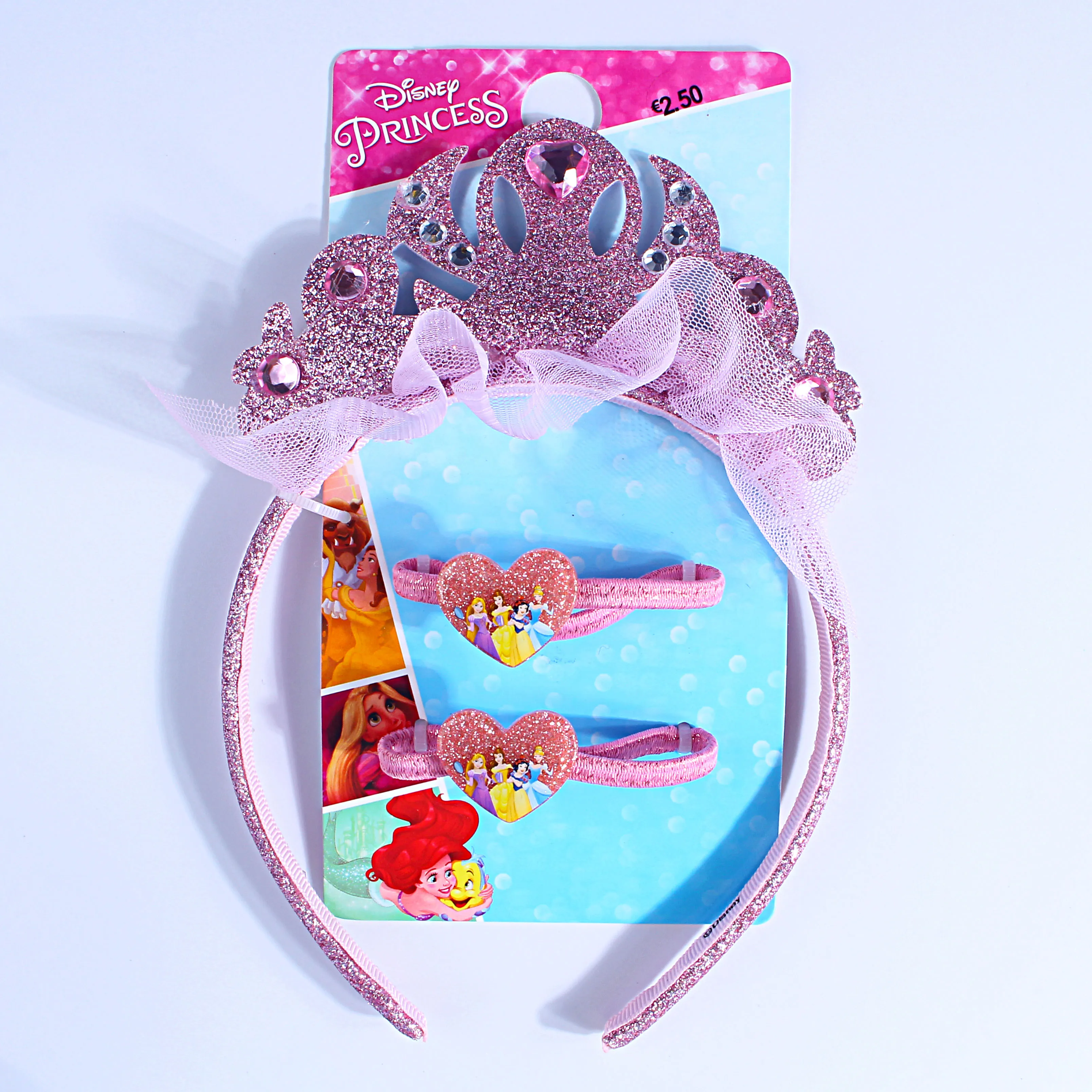 wholesale Fashionable Multi-Color Glitter Hair Rope Crown Diamond Hair Band Set