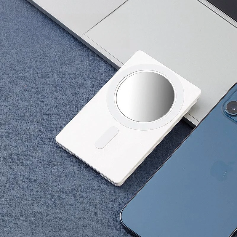 Customizable magnetic leather wallet with stand for iphone 14 pro max magnetic card holder