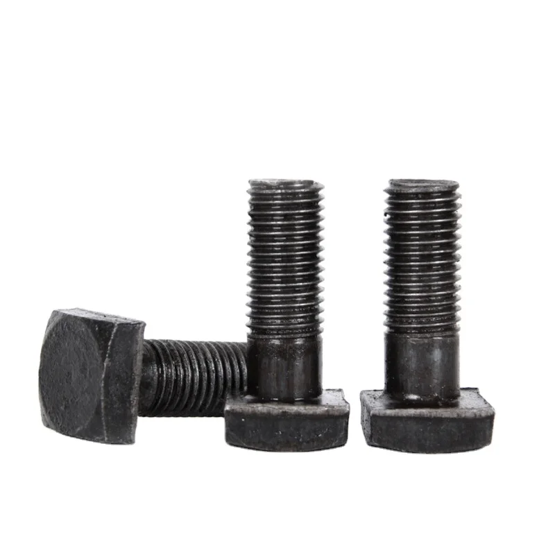 Square Head Bolts Customized High-strength Grade 8.8 Special-shaped Bolts Sandblasted Black Square Head Bolts