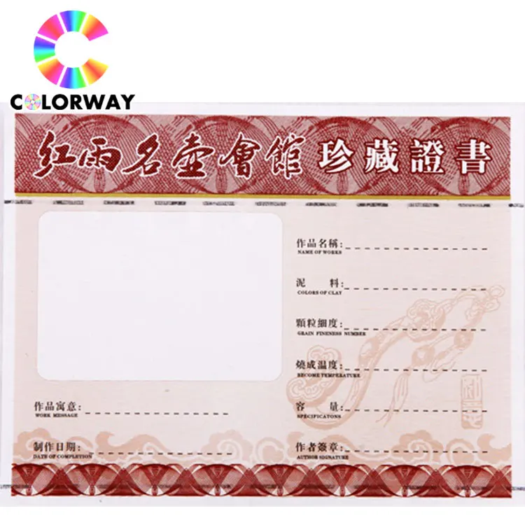 
Customized AntiCounterfeiting hot stamping ticket, warranty with Micro text sticker ticket 