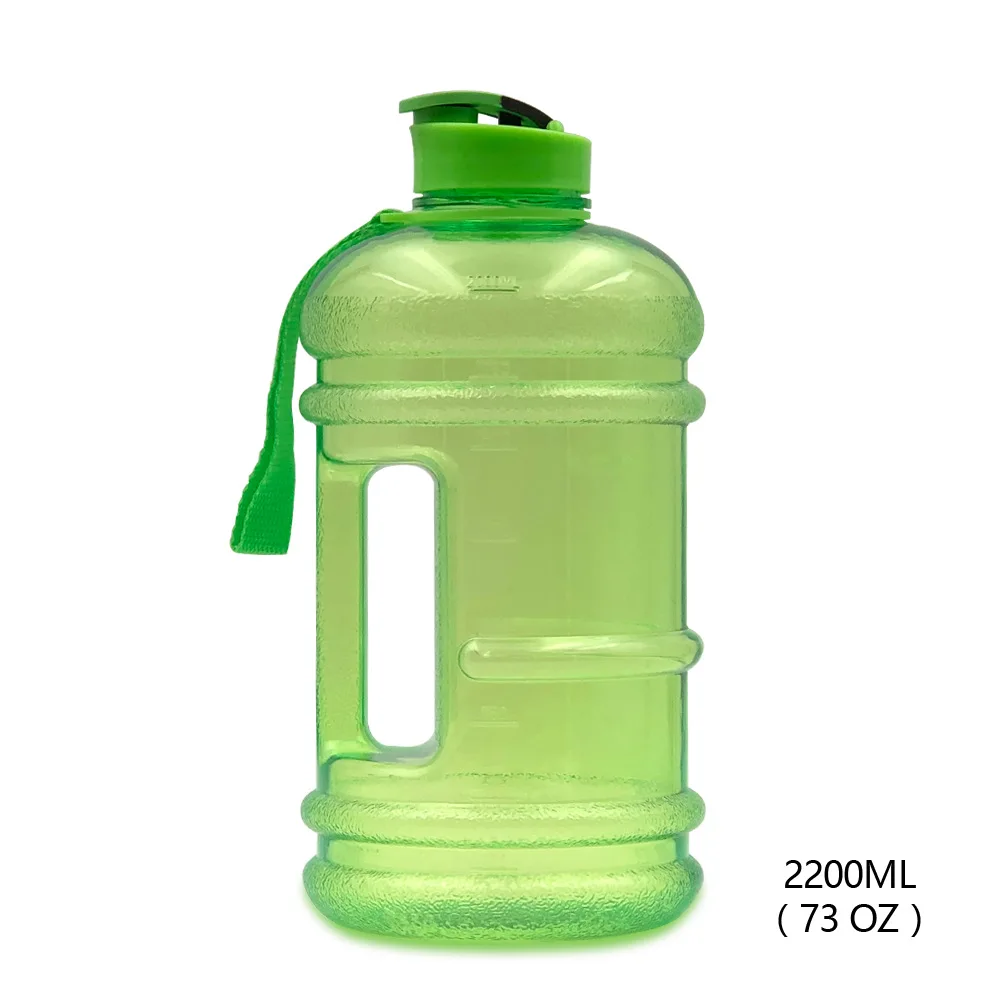 2.2 litre food-grade PETG portable wide mouth sports water bottle gym bottle