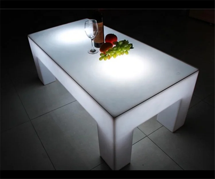 outdoor garden event LED bar tables interactive LED light bar coffee table