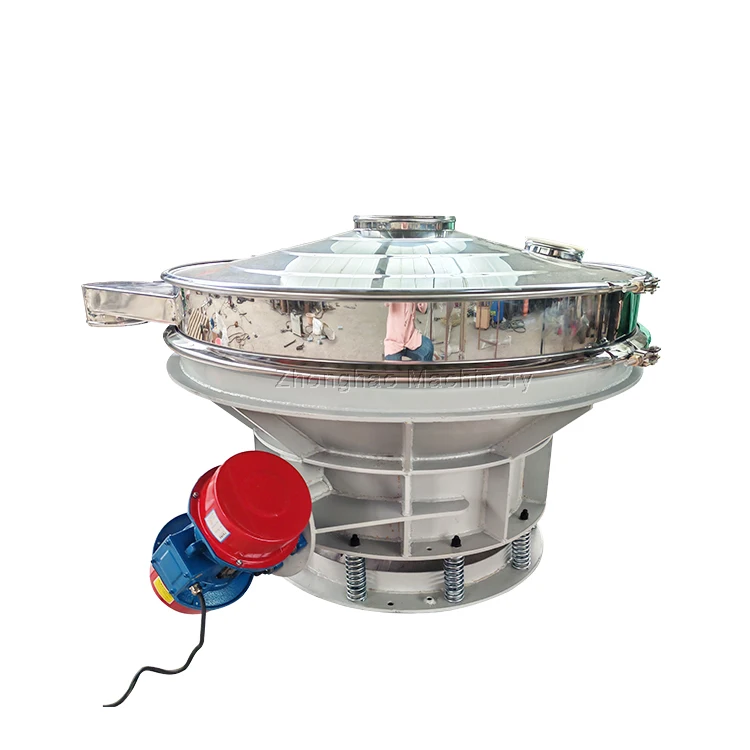 Diameter 600mm inline  vibrating screen circular vibratory powder sieve corn starch vibrating sifter