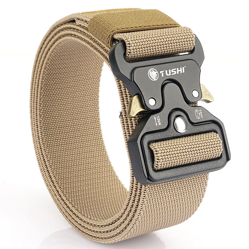 custom high quality Outdoor Utility Durable Tactical Training Nylon Webbing Belt