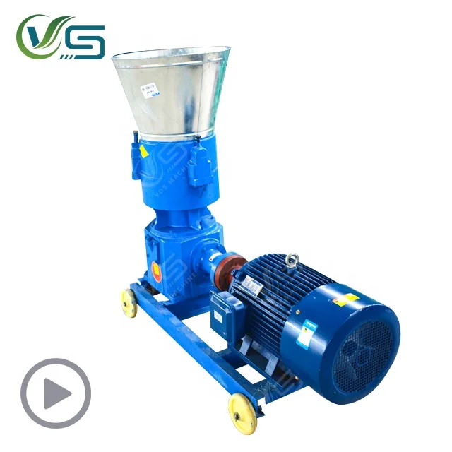 Automatic animal feed pellet machine small poultry pellet press granulator cattler feed pellet fodder making machine for animals