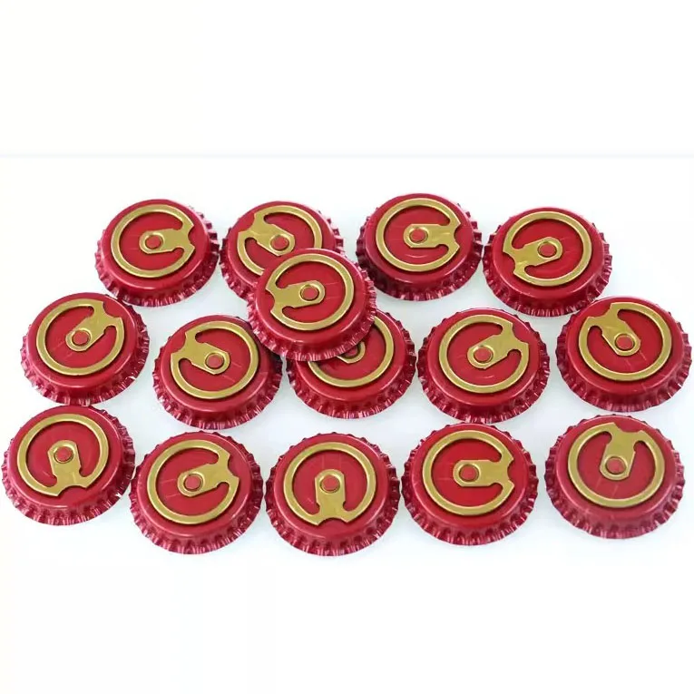 26 mm Tinplate Metal Easy Open Cap for Beer Beverage Glass Bottle 26 mm Pull Ring Crown Lids