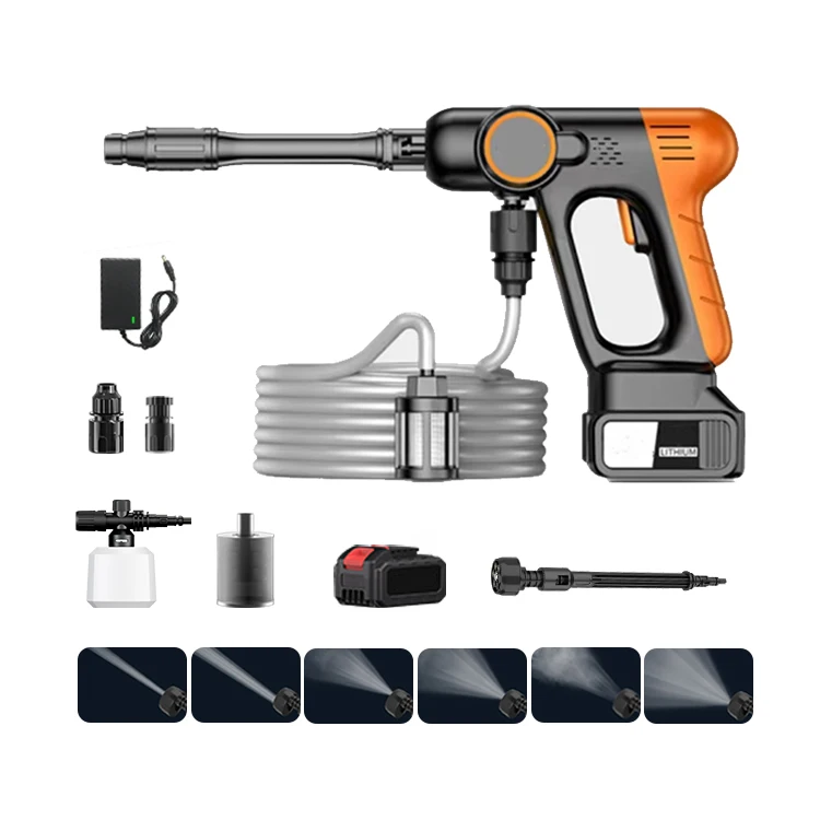 2000Mah Professional cordless high pressure fast charger car washer equipamiento steam car wash machine machines for car wash