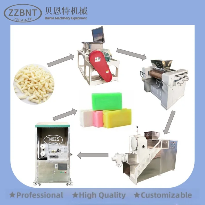 ZZBNT Hotel Bathing /Laundry Soap Mixer/Three Roller Mill/Plodder  Machine/Production line Other Chemical Equipment for sale