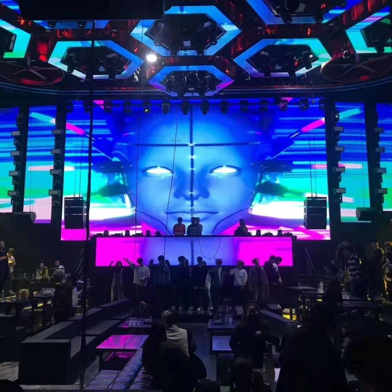 Hot sale stage concert transparent display portable cube full hd panel price flexible replacement led lcd tv screens for events